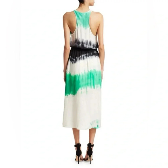 A.L.C Tallulah Tie-Dye Silk Maxi Dress - Picture 2 of 13